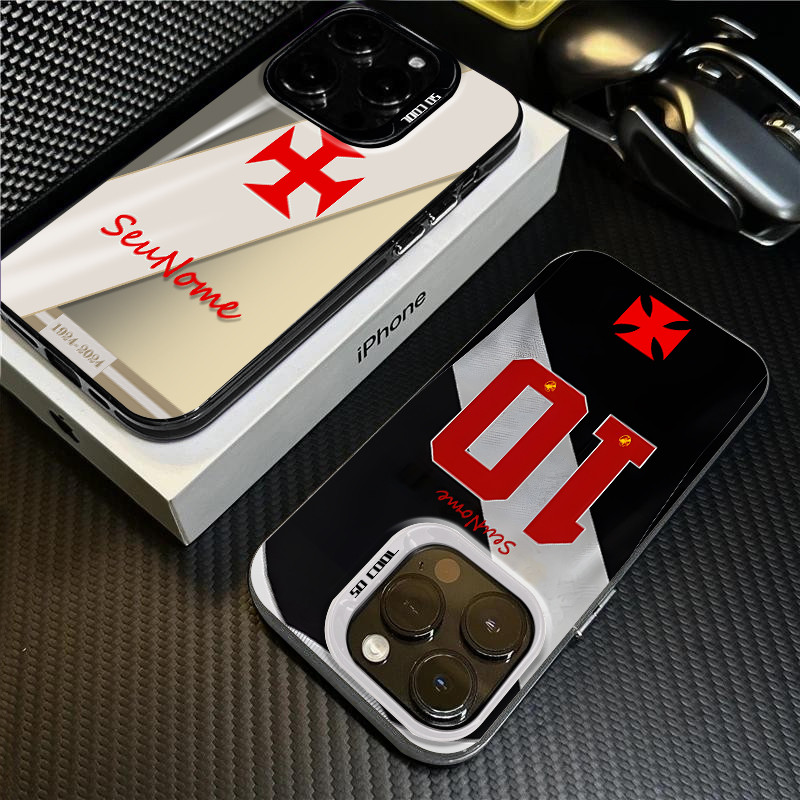 Capinha capa de Com nome personalizado Futebol Vasco da Gama Para Redmi Note 14 Pro 13 11 12S 10 14C 10C A5 X7 Pro capa