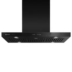 Coifa de Ilha Electrolux 90cm Preta Pro Series com Painel Touch e Filtro Baffle (90CIV)