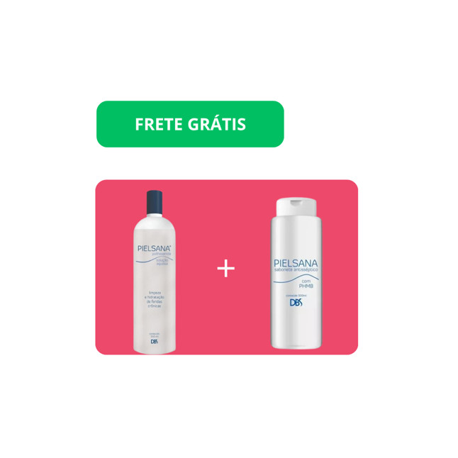 Pielsana Polihexanida Solução Aquosa Com Phmb 350ml E Pielsana Sabonete Antisséptico Com Phmb 500ml