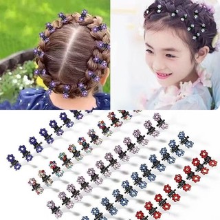 Mini Piranhas de Cabelo Com Strass – Presilhas Pequenas Antiderrapantes Para Mulheres/ Me…