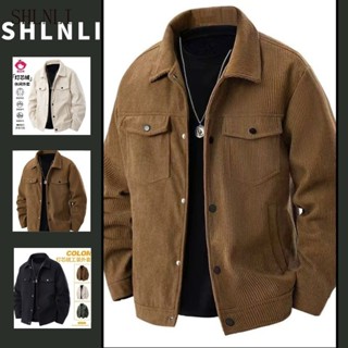 Primavera E Outono Masculino Veludo Solto Jaqueta Lapela Casual Versátil em Oferta na Shopee