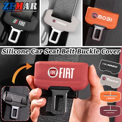 Capa Protetora De Fivela De Cinto De Segurança De Carro Fiat Silicone Segura Antiderrapante Anti Nti Scratch Cover Para