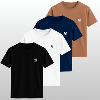Camisetas kits 4 e 2 camisetas Masculina Slim Fit Camisa 100% Algodao Básica NY New York em Oferta na Shopee