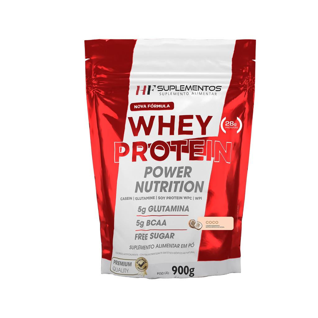 WHEY PROTEIN POWER NUTRITION REFIL 900G COCO HF SUPLEMENTOS