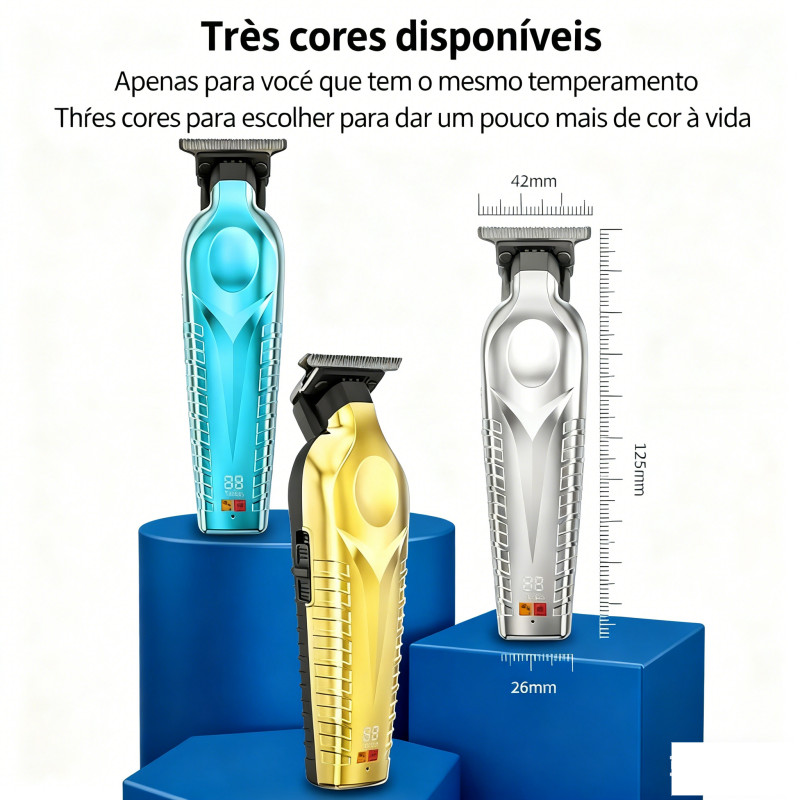 Máquina de cortar cabelo elétrica USB para gravação de cabeça de óleo, cortador de cabelo para salão de beleza
