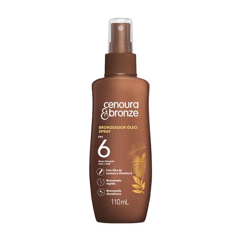 Bronzeador Corporal em Óleo Cenoura & Bronze Spray FPS6 110ml