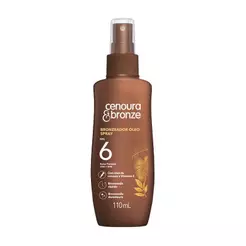 Bronzeador Corporal em Óleo Cenoura & Bronze Spray FPS6 110ml