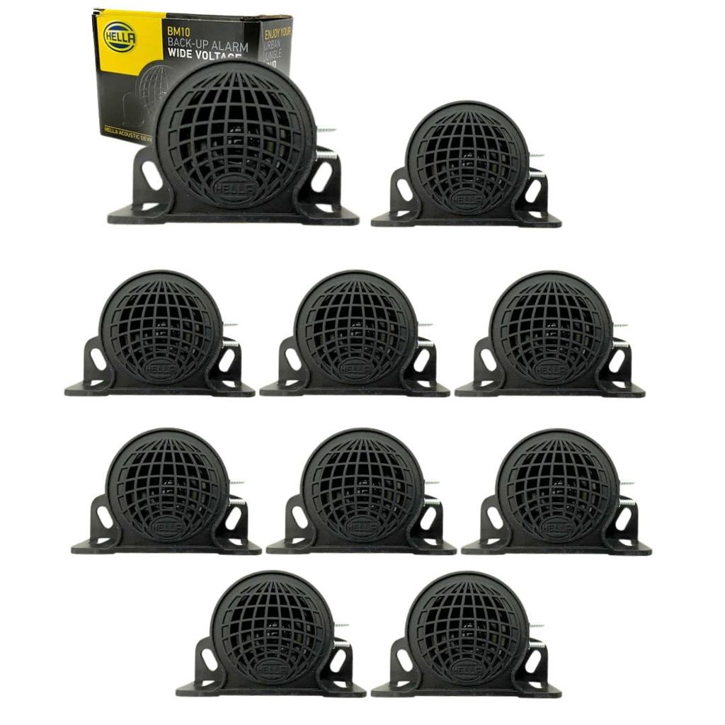 Kit 5 Sirene Alarme Marcha Ré Universal Multivolt 9v a 48v Sirene Ré Caminhão Van Ônibus Trator