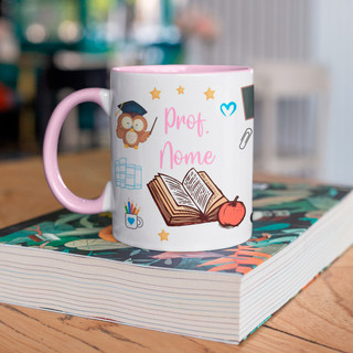 Caneca Professora Pedagogia com Nome Personalizado