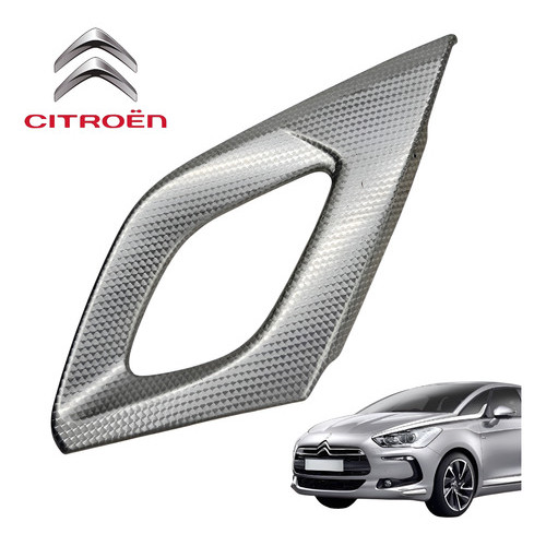 Acabamento Puxador Dianteiro Esquerdo Citroën Ds5 Thp 2014 - Cinza