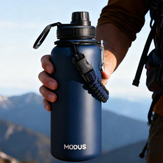 Modus Garrafa Térmica De Água Isolada 1000ml De Aço Inox Com Alça em Oferta na Shopee