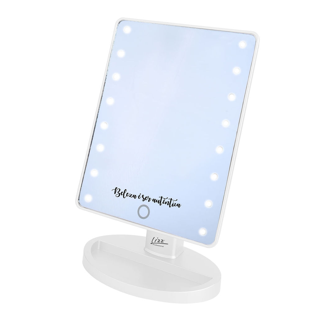 Espelho Beauty com Led a Pilha - Lizz Pro