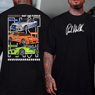 Camiseta  Velozes E Furiosos Paul Walker Coleção Carro Corrida Drift Skyline 100% Algodão Premium em Oferta na Shopee