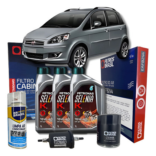 Kit Troca De Oleo Fiat Idea 1.4 Fire Selenia 15w40 em Oferta na Shopee