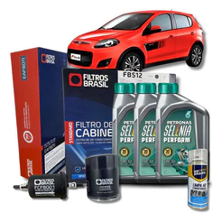 Kit Troca De Oleo Fiat Novo Palio 1.4 Evo Selenia 15w40