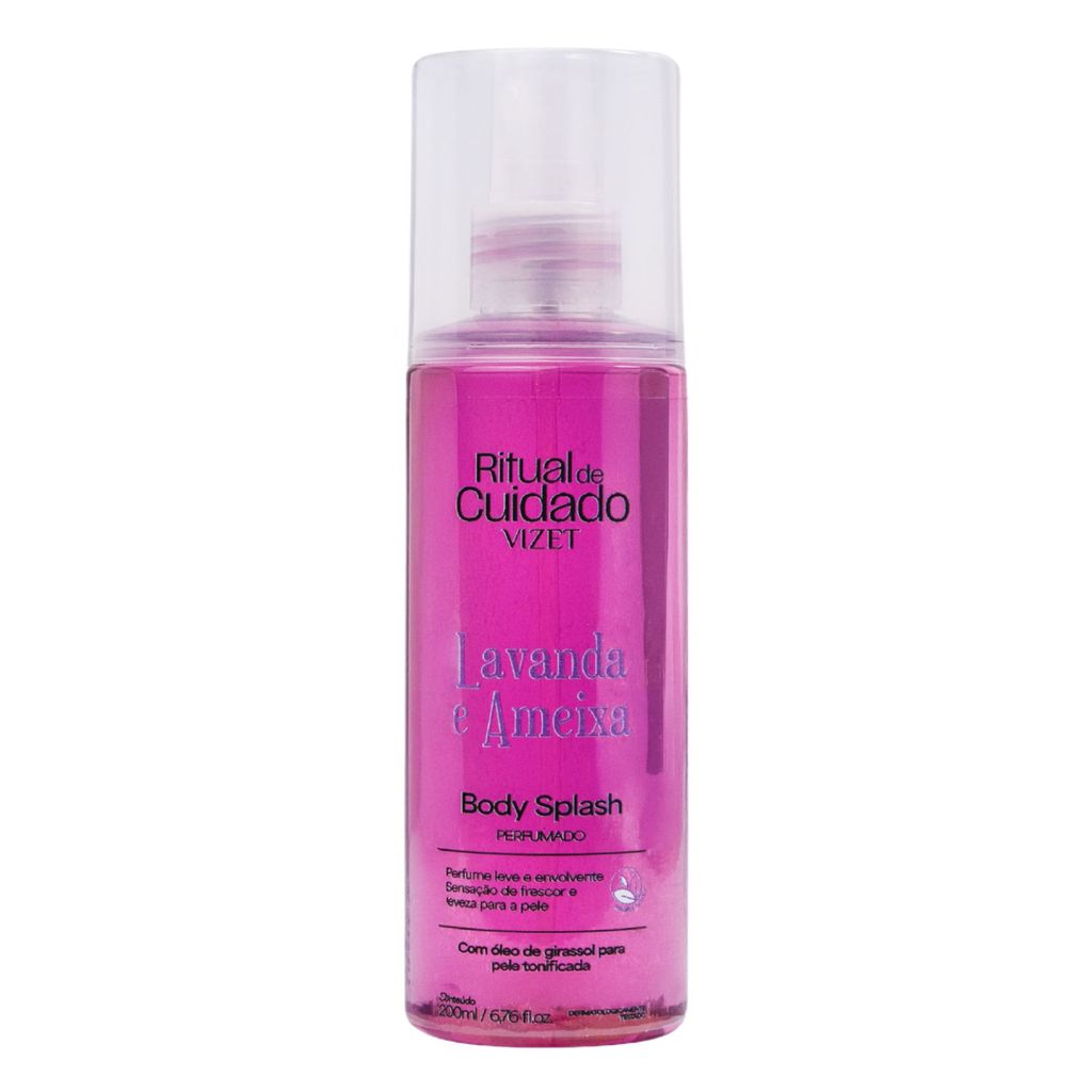Body Splash Perfumado Lavanda e Ameixa Vizet 200ml