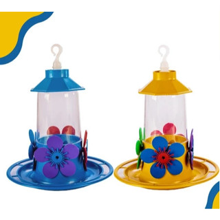 Kit 2 ou 1 Bebedouro Para Pássaros Beija-flor Grande 250 ml Flores Colorido em Oferta na Shopee