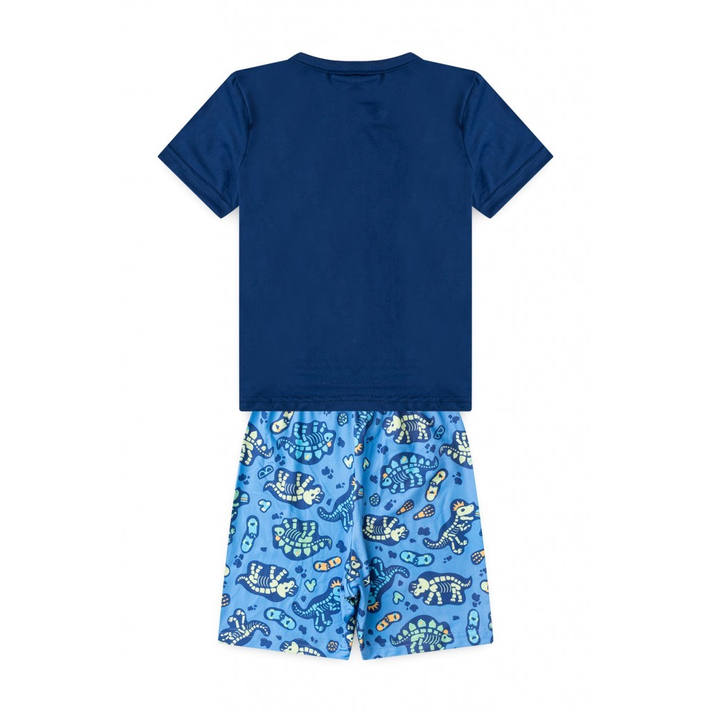 Detalhes do Pijama Infantil Masculino Noite Dos Dinos