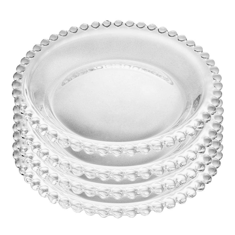 Kit 4 Pratos Wolff Pearl Cristal 14cm Para Entradas e Sobremesas em Oferta na Shopee