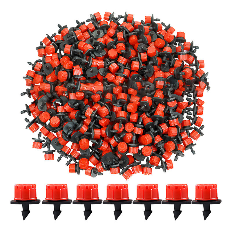 500 Un - Micro Gotejador Regulável Bico Irrigação Tubo 4mm