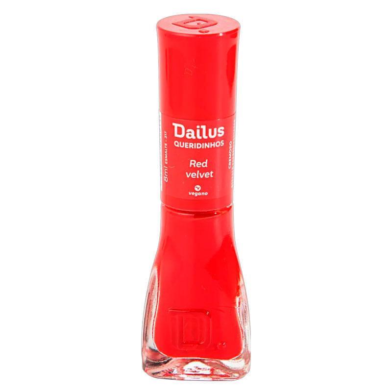Esmalte Cremoso Dailus Queridinhos Red Velvet 8ml em Oferta na Shopee