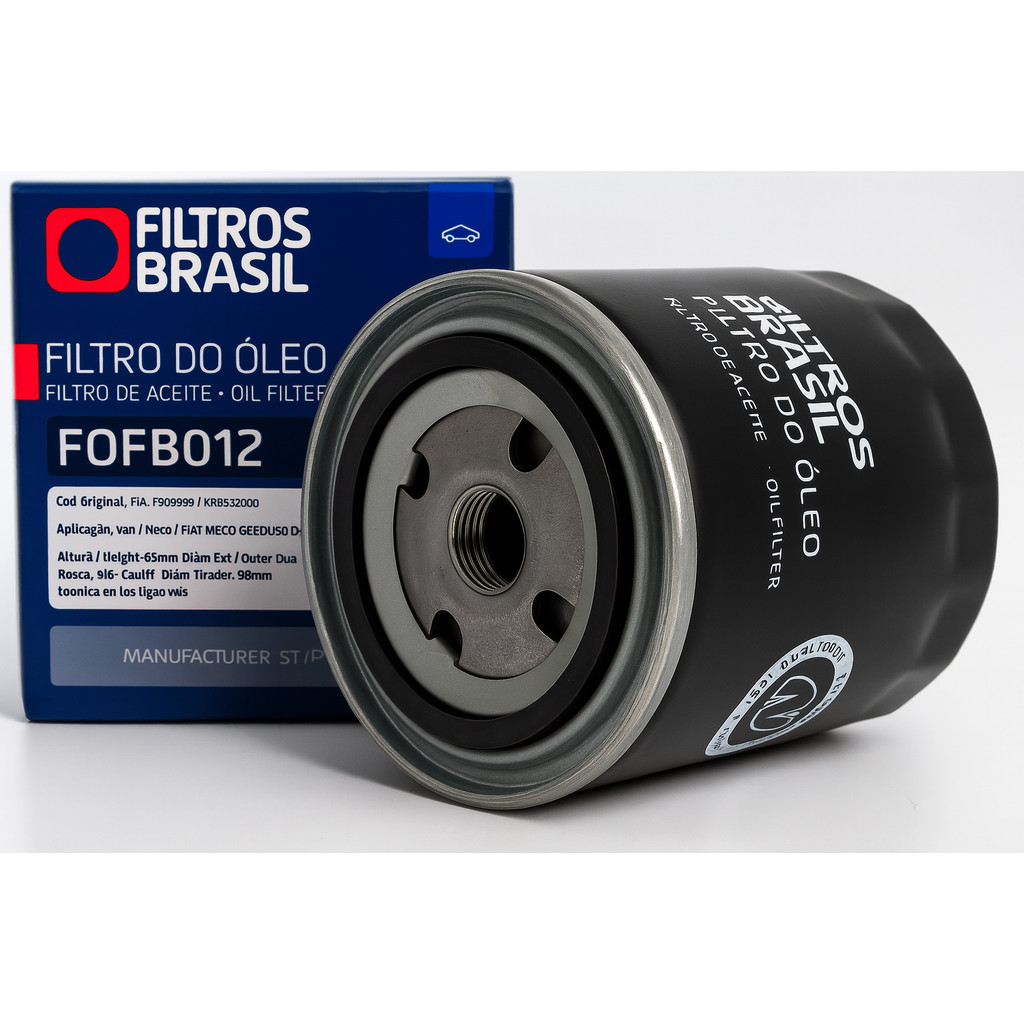 Filtro óleo FILTROS BRASIL Spider 80 A4 A6 300 C Caravan Grand Caravan Dakota 147 Coupé Duna Elba Fiorino Oggi Tipo