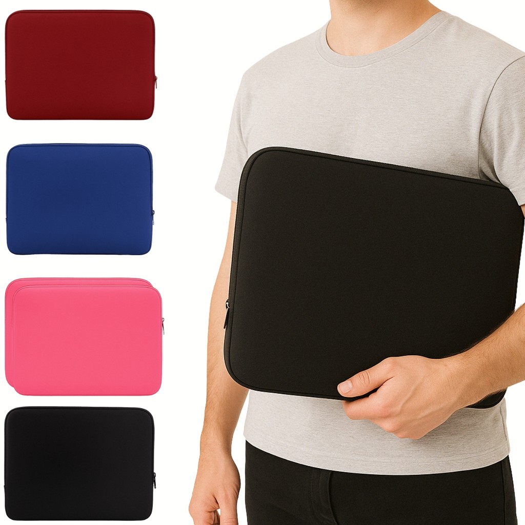 Case Capa de Notebook 15,6" Neoprene Resistência Contra Respingos de Água e Poeira Zíper de Metal em Oferta na Shopee