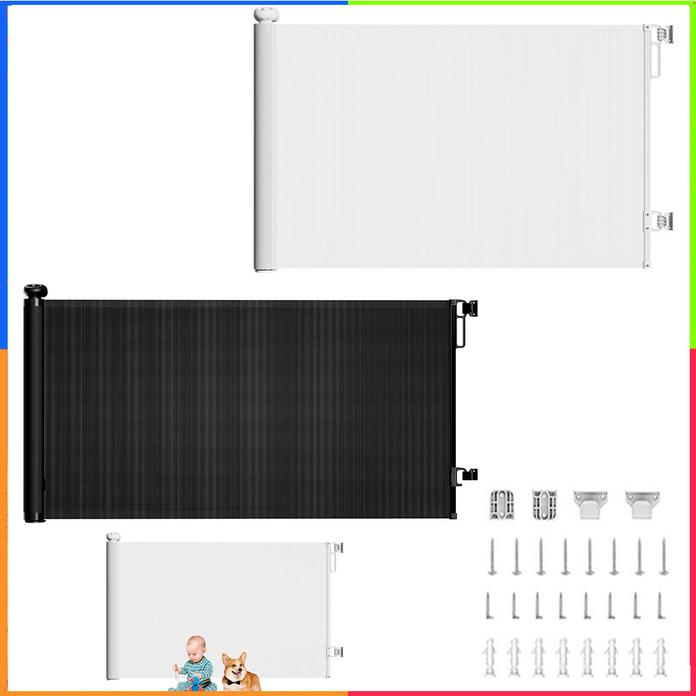 Portão da escada portão retrátil portão de cozinha portão da criança Pet portão 1.5m portão retrátil altura 86cm 