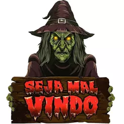 Painel Halloween Porta Bruxa Seja Mal Vindo em EVA 3D Grande