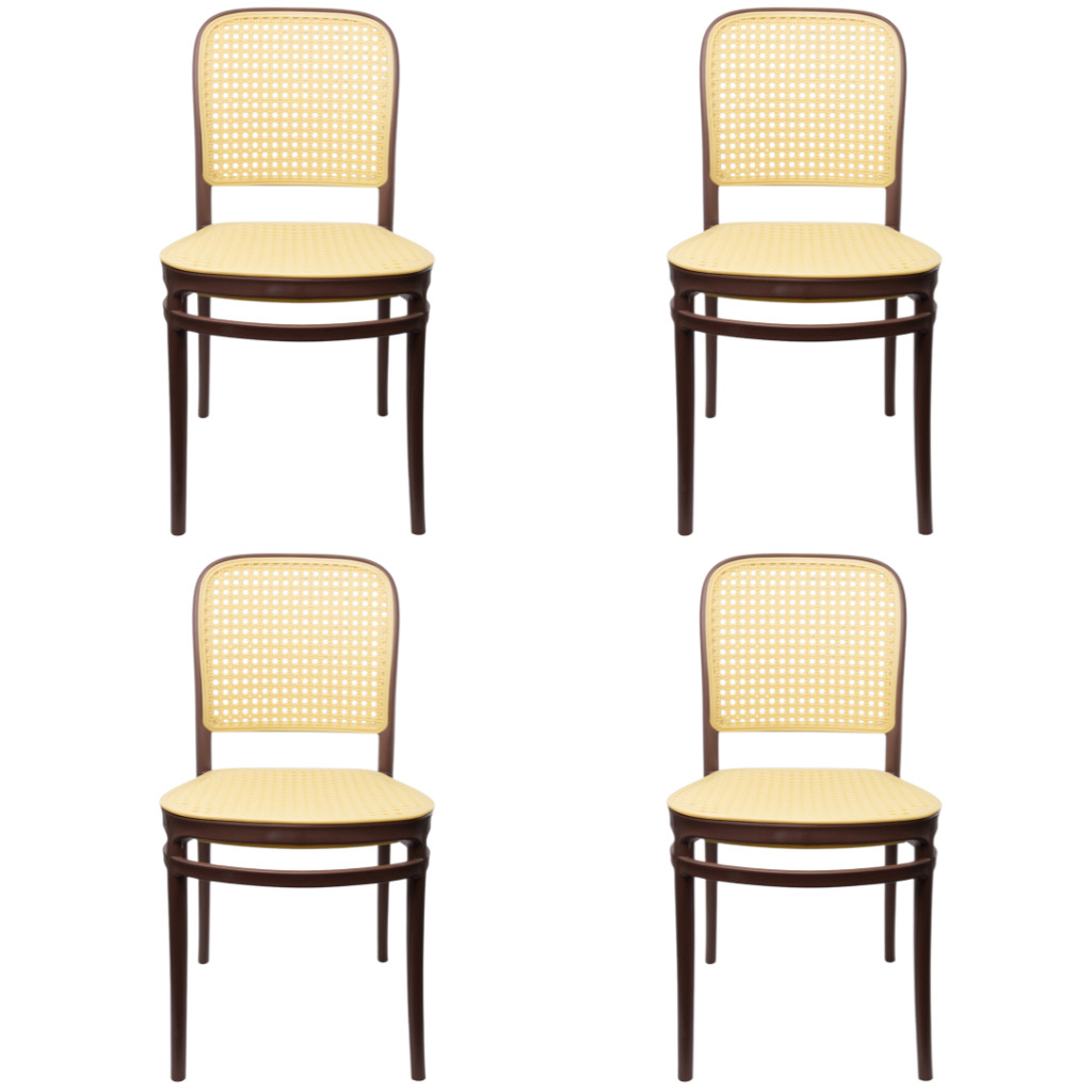 Kit 4 Cadeira de Jantar Provence Amis Roma Bitlar Rattan em Polipropileno Design Arabesco Empilhável 130kg Sala Cozinha em Oferta na Shopee