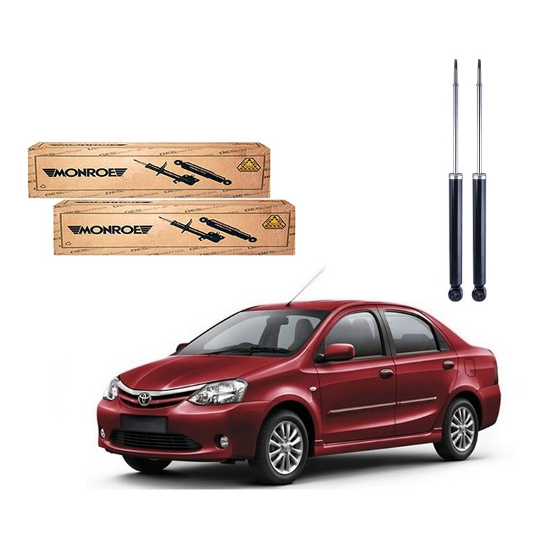 Par Amortecedor Traseiro Etios Sedan 1.5 2012 A 2016