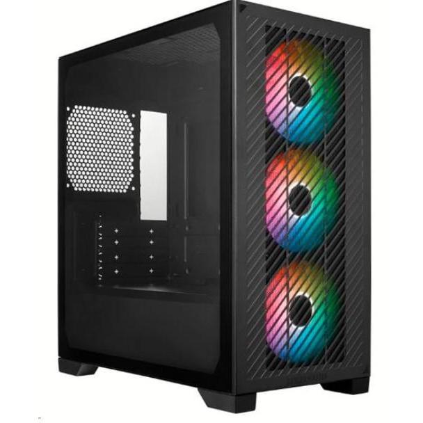 Gabinete Gamer Preto Mid Tower com Vidro Cooler Master Elite 301 - E301-Kgnn-S00