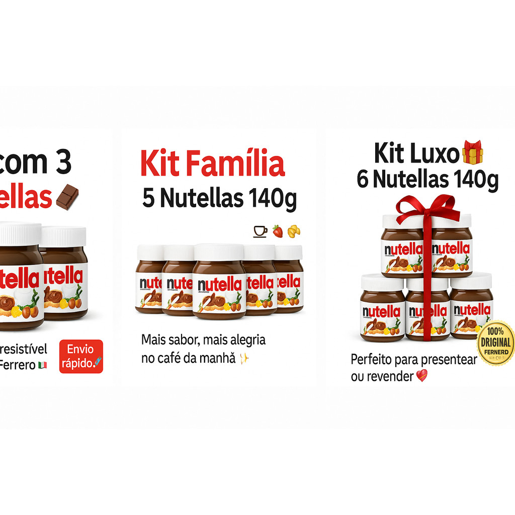 Caixa de Nutella - Comprar com Melhor Preço em Lanches