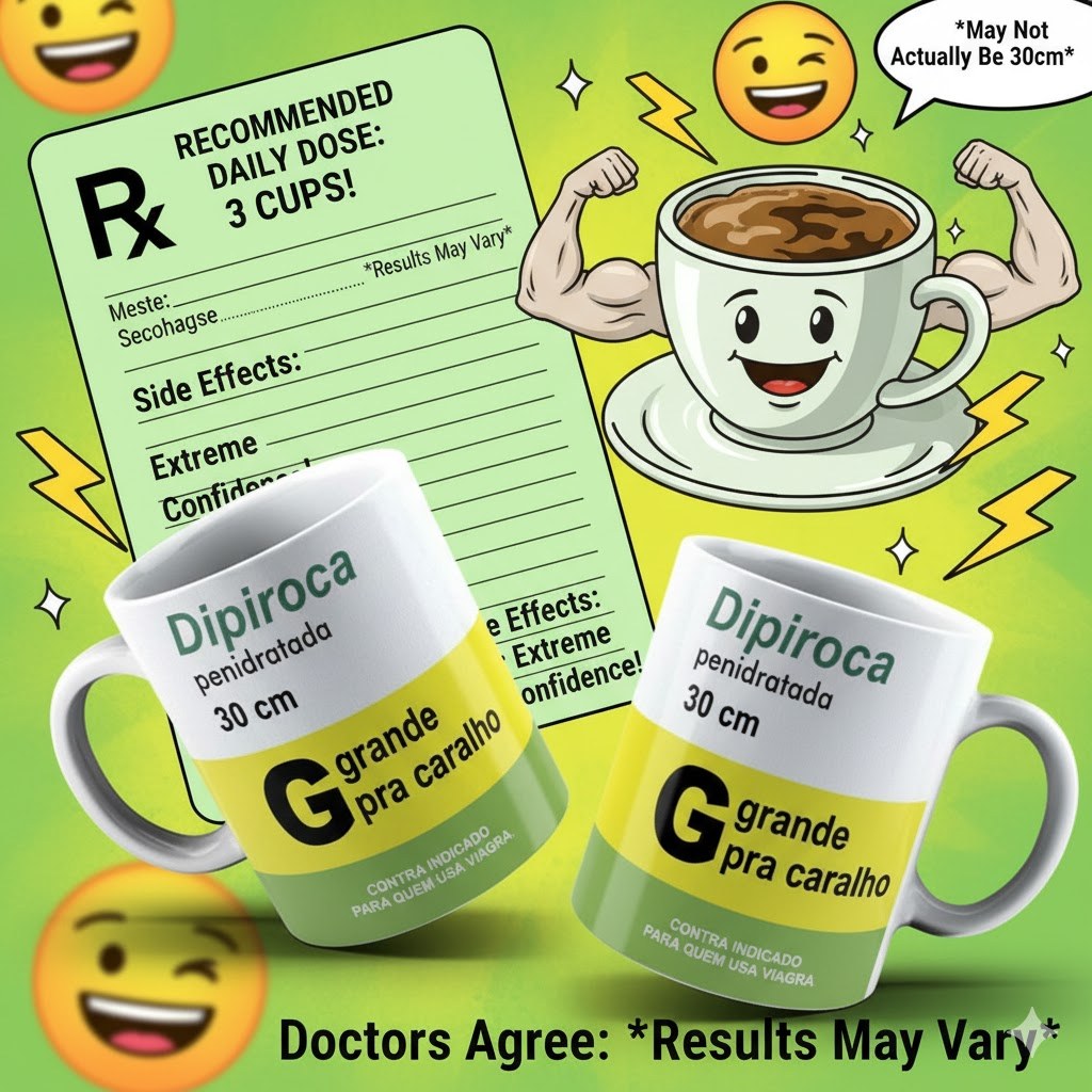 Caneca personalizada engraçada remedio dipiroc presente amigo amiga em Oferta na Shopee