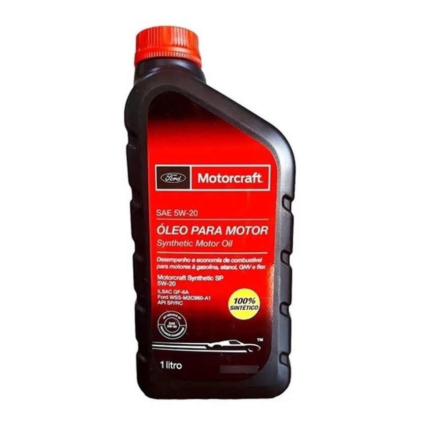 Kit 5 Litros Óleo Motorcraft 5w20 100% Sintético Orig Ford