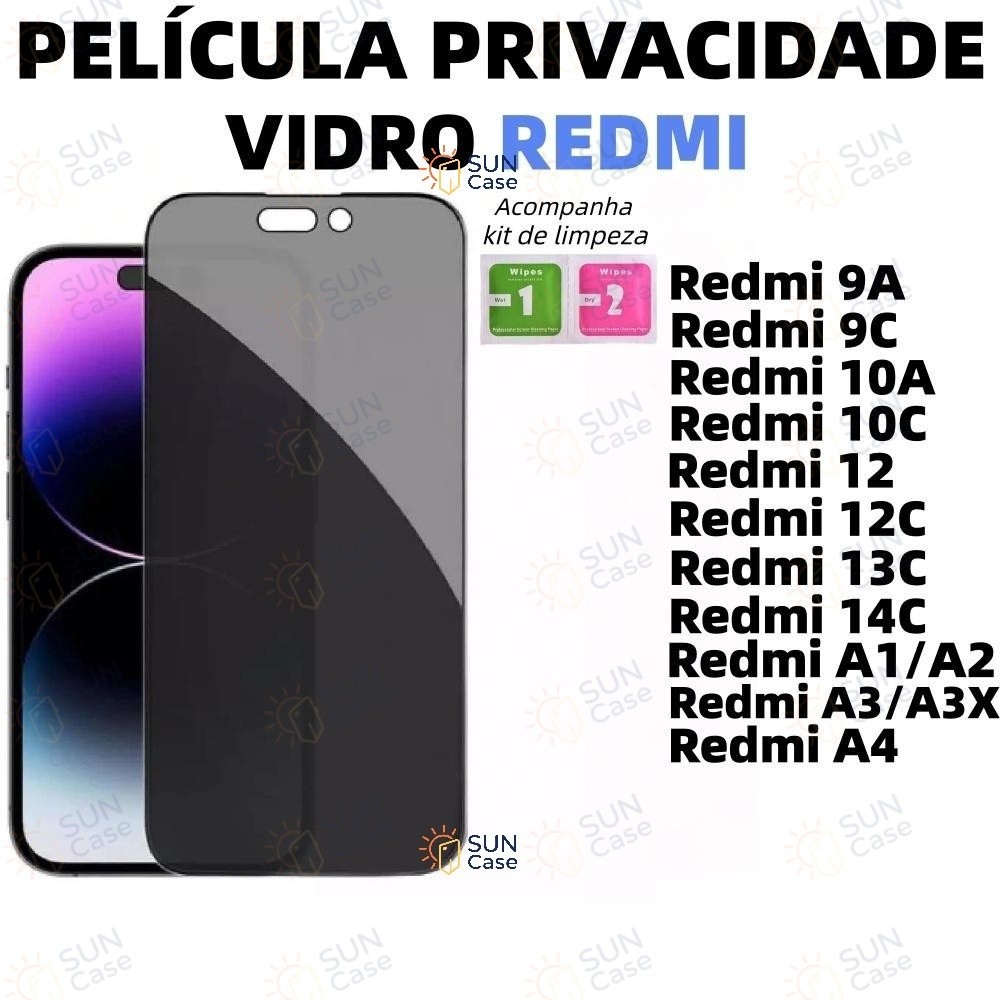Película Para Xiaomi Redmi 15C 15 13C 12 14C 12C 10C A3 9A 9C 10A A2 A3X A1 A4 4