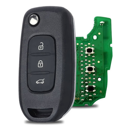 Chave Completa Renault Kwid 2017 2018 2019 2020 433MHz Chip 4A Telecomando
