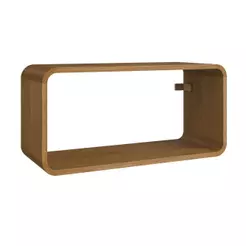 Prateleira Suspensa Nicho Duplo Linha Curve CV009CXCX 62cm Carvalho Xingu - Completa Móveis