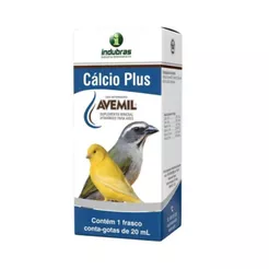 Avemil Cálcio Plus 20ml Suplemento Vitamínico Para Pássaros