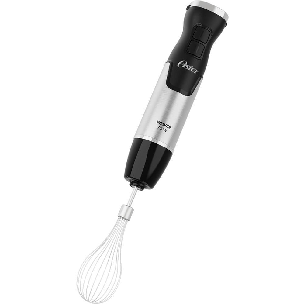 Detalhes do Mixer Power Oster Black Inox 3 em 1 com 02 Velocidades, Função Turbo e Capacidade de 750 ml - OMIX570