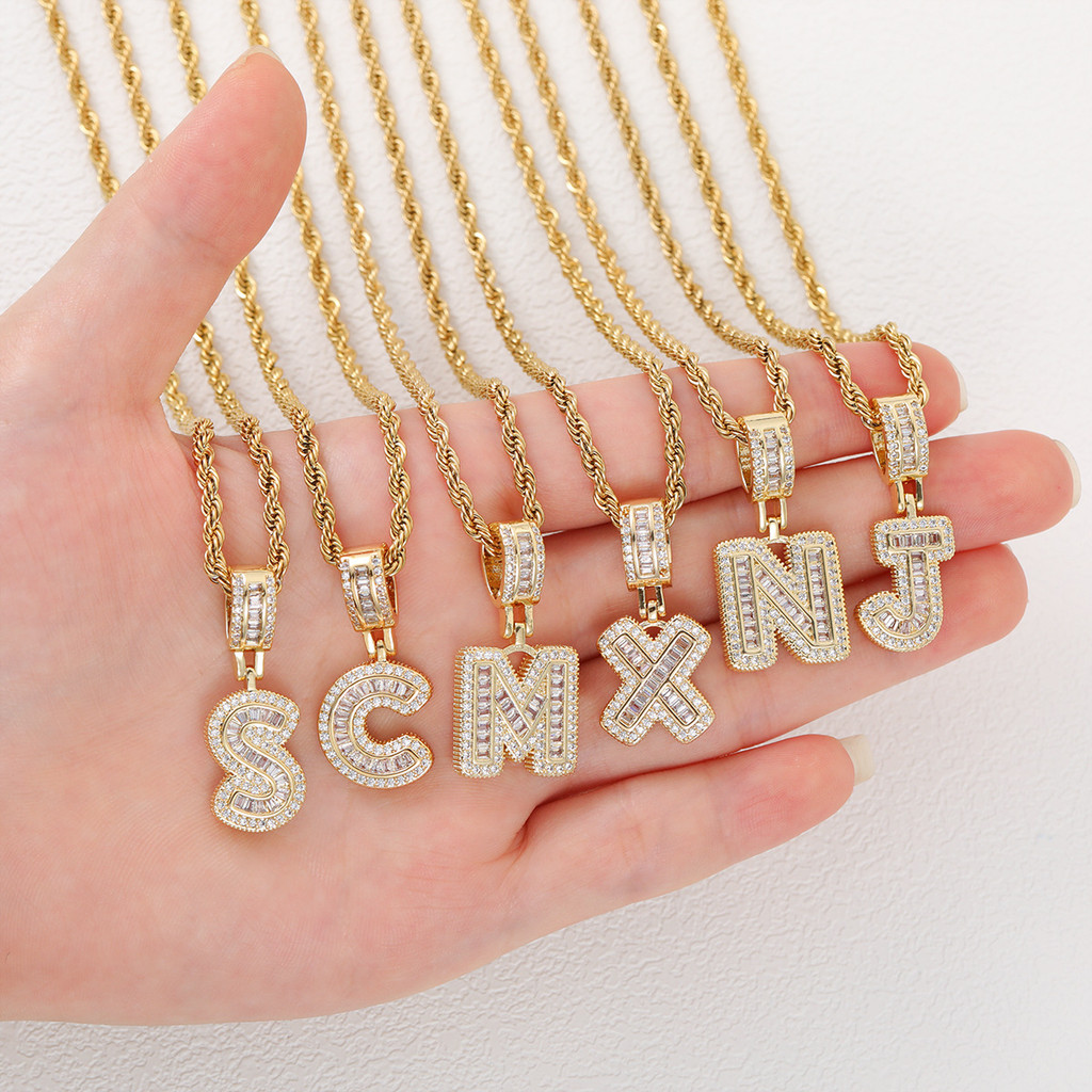 Colar Com Pingente De Cubo De Açúcar Letras Banhadas A Ouro 18K , Estilo Hip-Hop Personalizado 26 De Em Inglês , Joias D em Oferta na Shopee