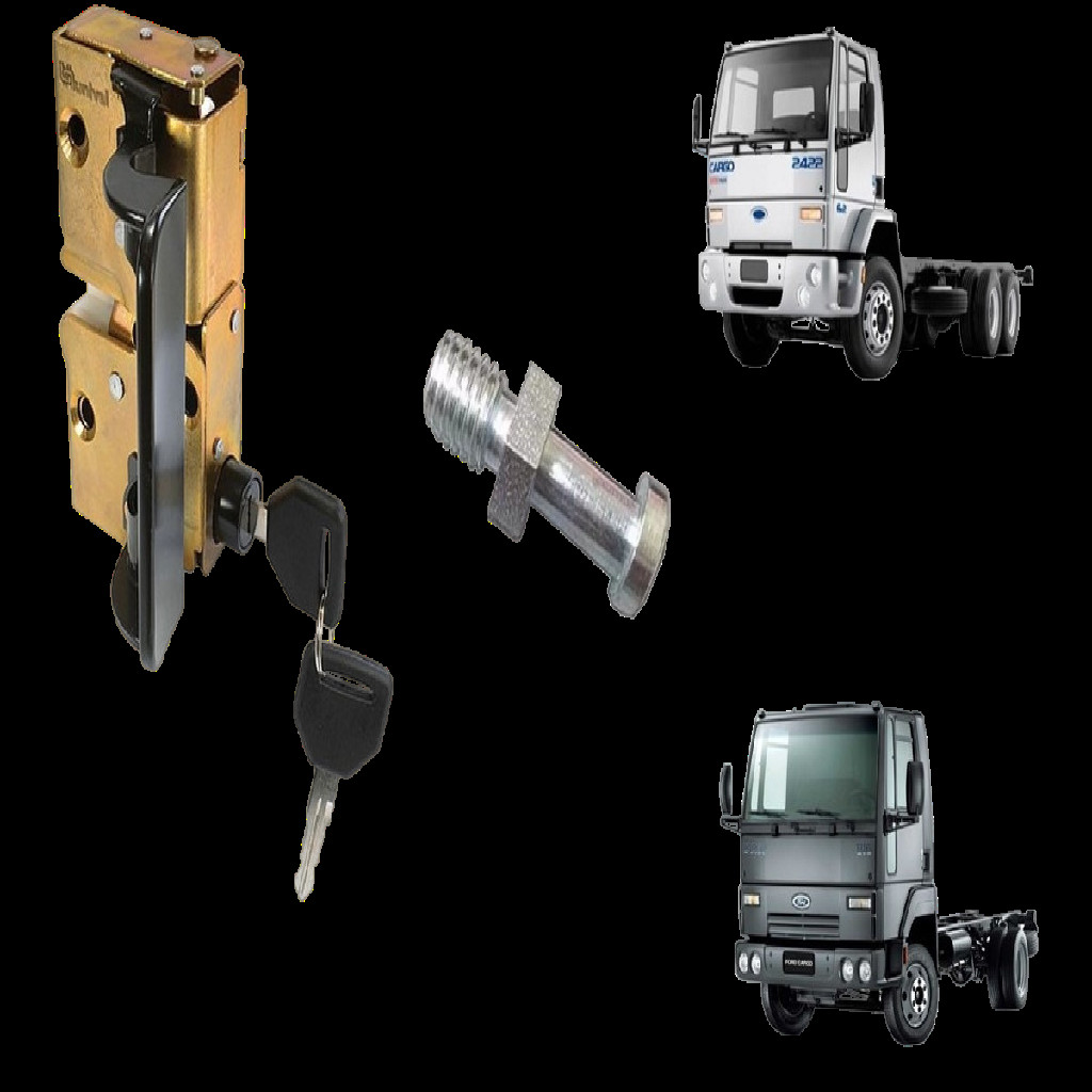 Kit Fechadura Com Chave + Batente Da Porta Esquerda Ford Cargo G1 G3 815s