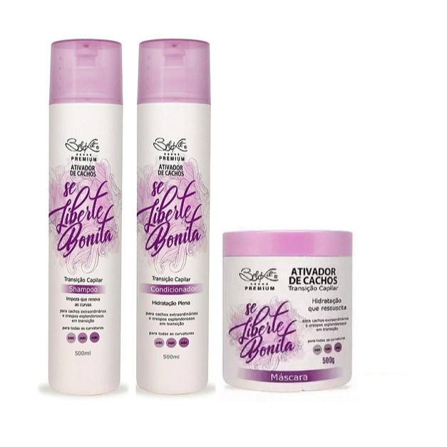 Kit Ativador de Cachos Esplendorosos Se Liberte Bonita Belkit – 3 itens
