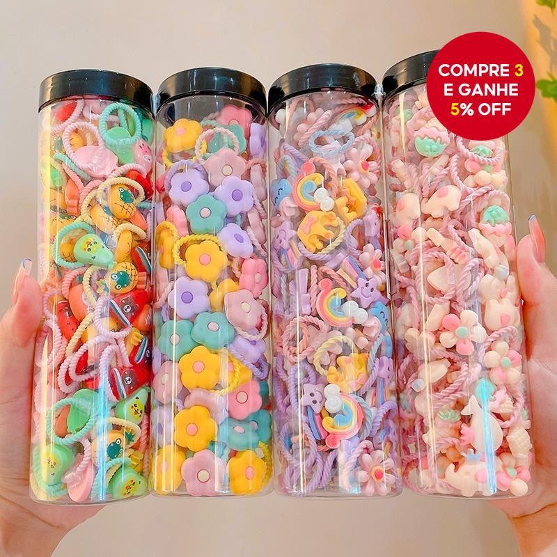 Conjunto De Laços De Cabelo Coloridos Para Bebês , 30 Peças , Elásticos Macios Meninas Pequenas , Acessórios