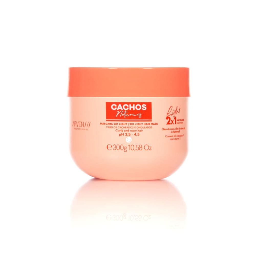 Máscara Capilar Arvensis Light 2 em 1 Cachos Naturais 300g em Oferta na Shopee