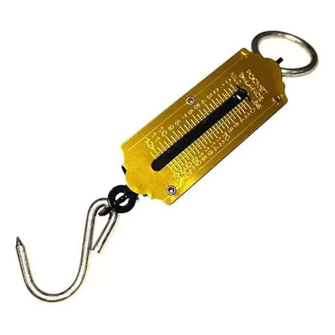 Balança Portátil C/ Mola 100kg Amarelo Bestfer Bfh1832