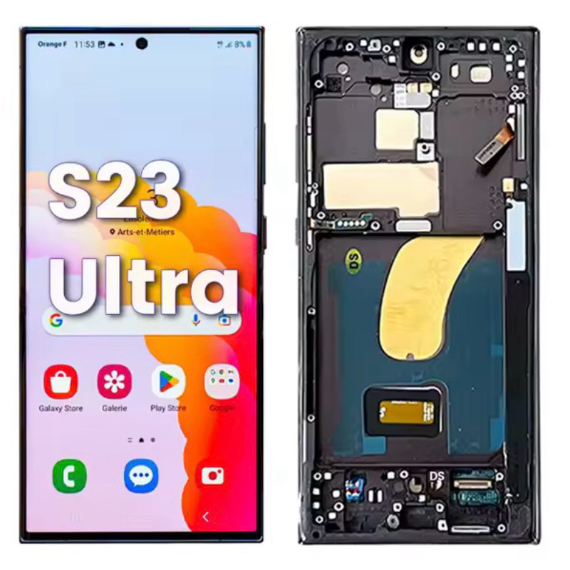 Tela Frontal Touch Compatível Para Samsung Galaxy S23 Ultra 5G S918B S918U / S22