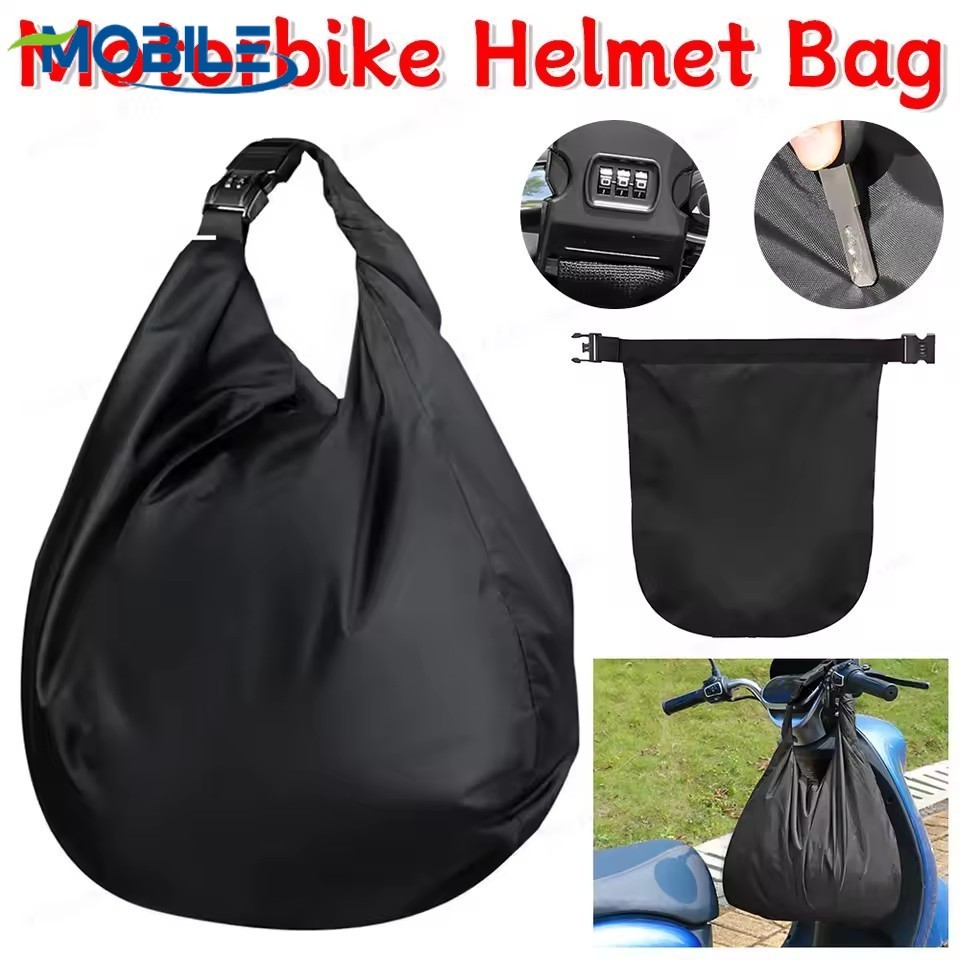 Saco De Armazenamento De Capacete Anti-Riscos Com Fivela De Inserção Fácil Operação Capa De Tecido Premium Resistente À 