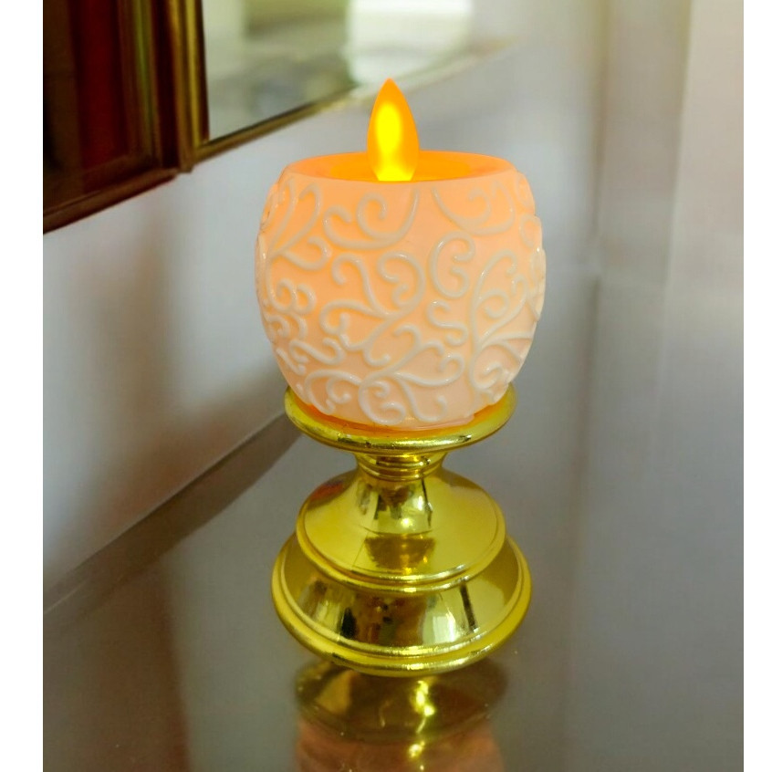Vela Led Chama Viva Nossa Senhora Aparecida Decorativa Eletrônica (Não acompanha pilha)