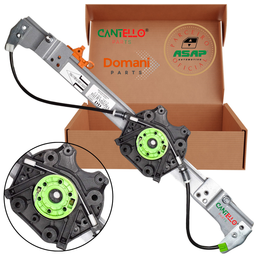 Máquina de Vidro Elétrica Dianteira Direita Fiat Punto e Linea Para Motor Original